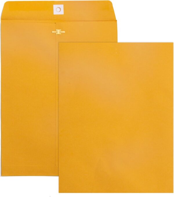 Clasp Envelopes 9x12, 100 GSM Paper, 100 Pack