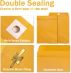 Clasp Envelopes 9x12, 100 GSM Paper, 100 Pack